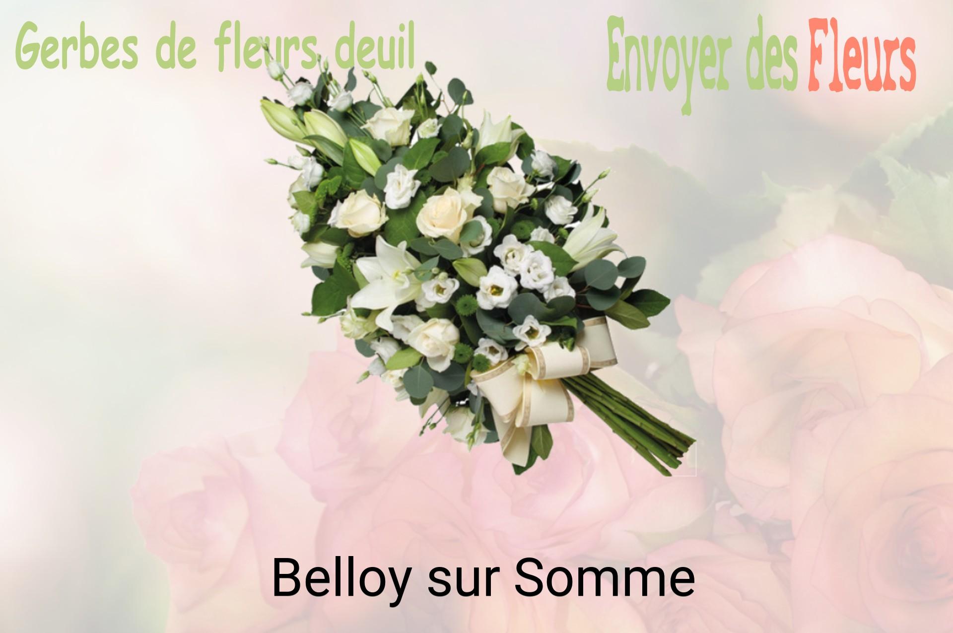 Gerbe de fleurs de deuil livrée à Belloy-sur-Somme